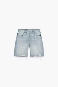 BERMUDA EN JEAN TRF TAILLE MOYENNE