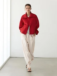 Veste légère en coton à détails boutonnés