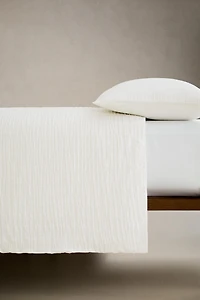 TEXTURED COTTON DUVET COVER