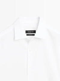 Chemise regular fit texturée