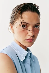 SHOULDER PAD SHIRT DRESS
