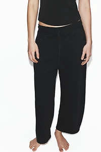 WASHED EFFECT FLEECE PANTS