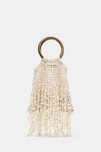 BEADED BUCKET BAG