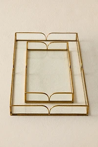 PLATEAU VERRE RECYCLABLE ET MÉTAL