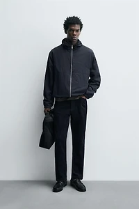 LIGHTWEIGHT TECHNICAL HOODIE JACKET