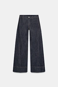 WIDE LEG SEAMED PANTS