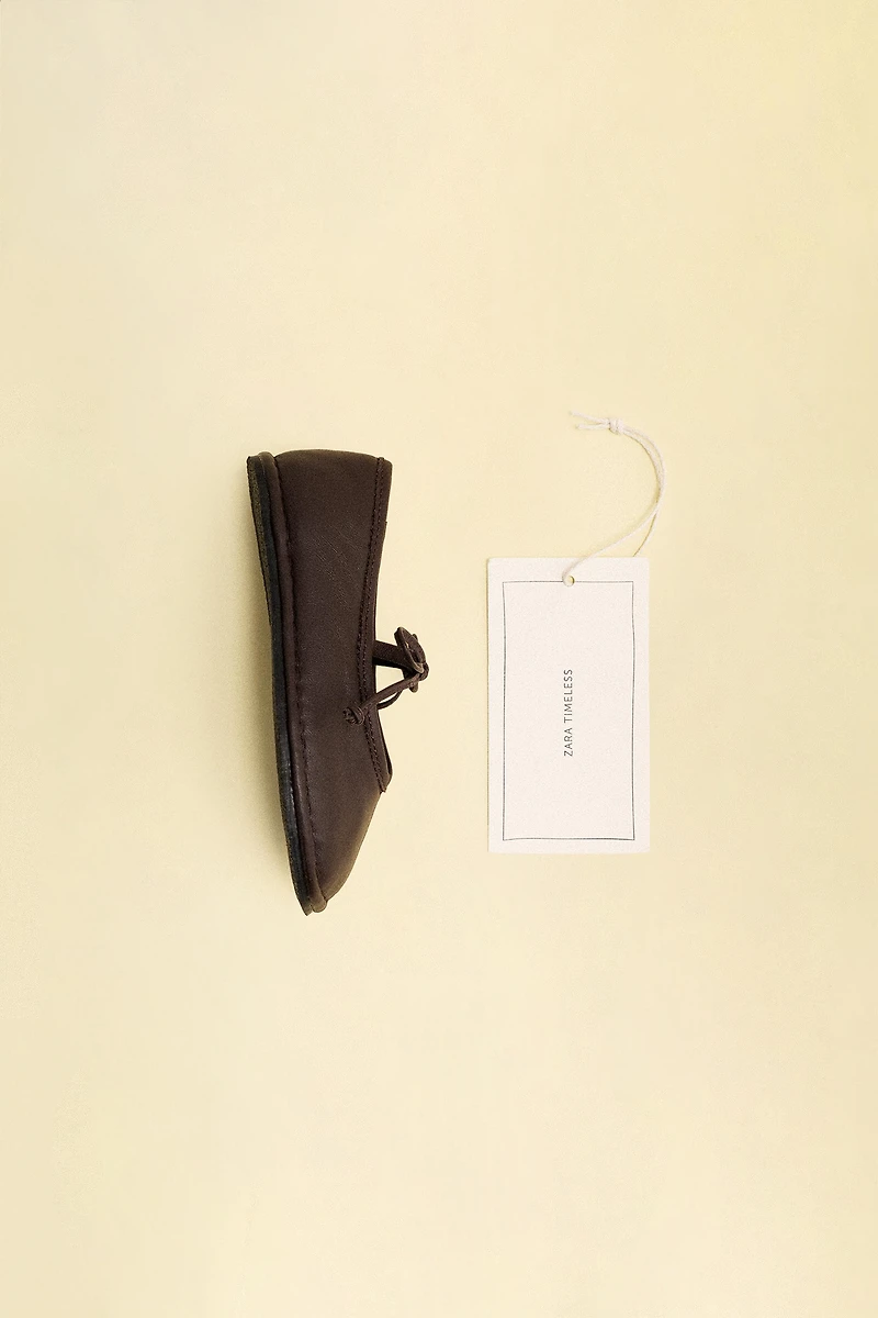 LEATHER BALLET FLATS