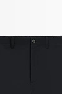 100% cool wool textured pants