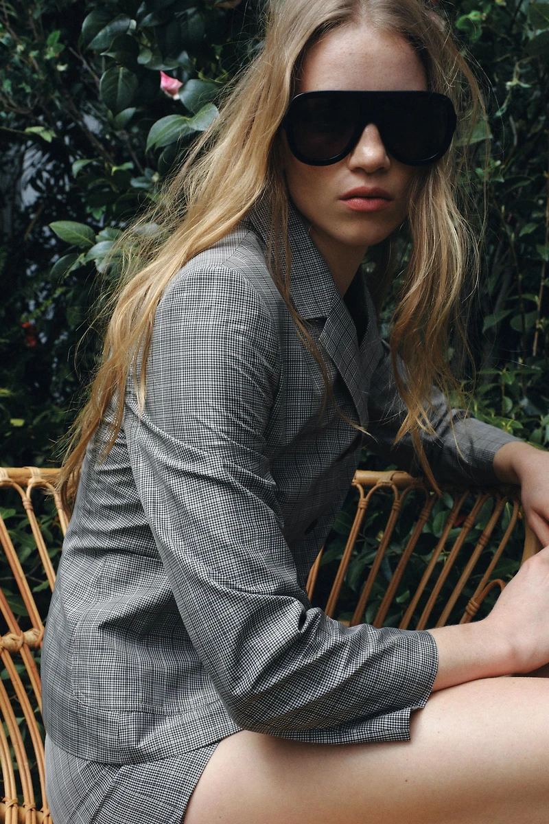 ZW COLLECTION PLAID BLAZER