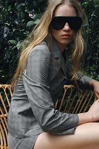 ZW COLLECTION PLAID BLAZER