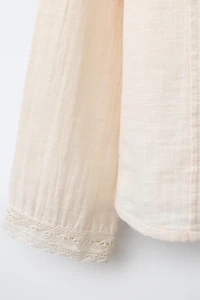 EMBROIDERED AND BEADED SHIRT