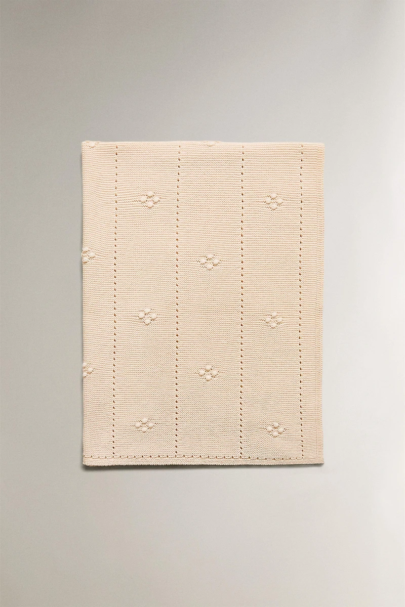 BABY OPENWORK COTTON BLANKET