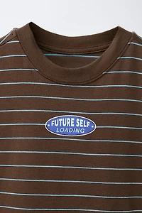 STRIPED LOGO T-SHIRT