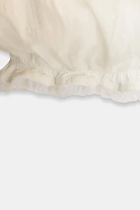 SWISS DOT PETER PAN COLLAR JUMPSUIT DRESS