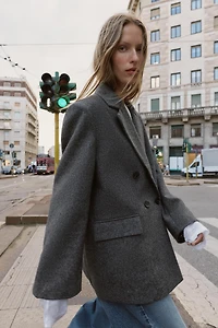 OVERSIZED DOUBLE BREASTED BLAZER