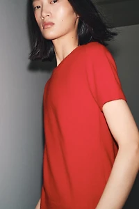 100% CASHMERE SHORT SLEEVE SWEATER