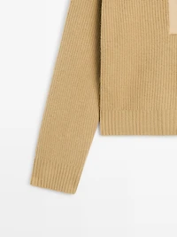 Pull en maille de laine mélangée