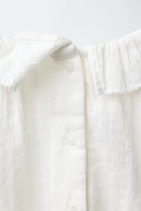 EMBROIDERED FAGOTING BODYSUIT