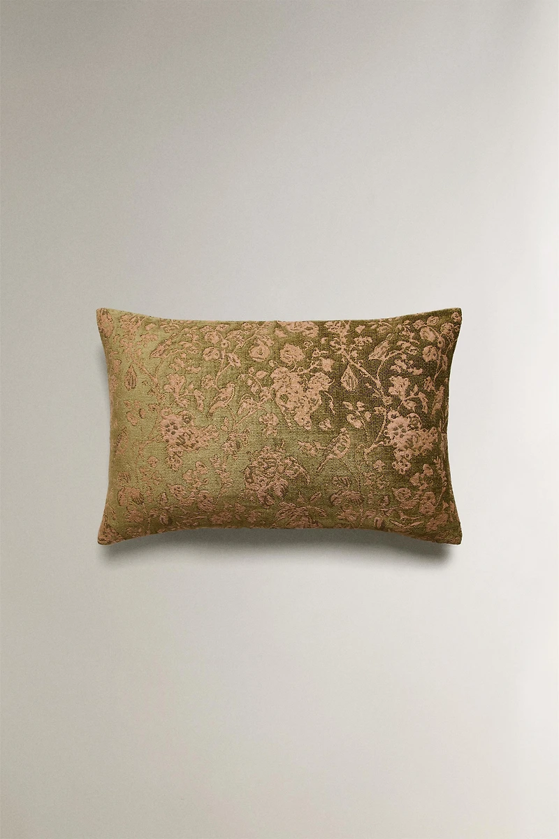 HOUSSE DE COUSSIN FLEURS