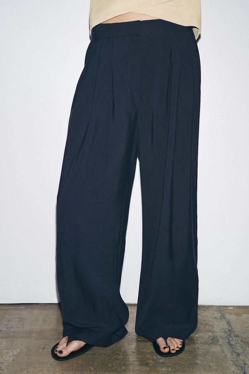 PANTALON FLUIDE PLIS ZW COLLECTION