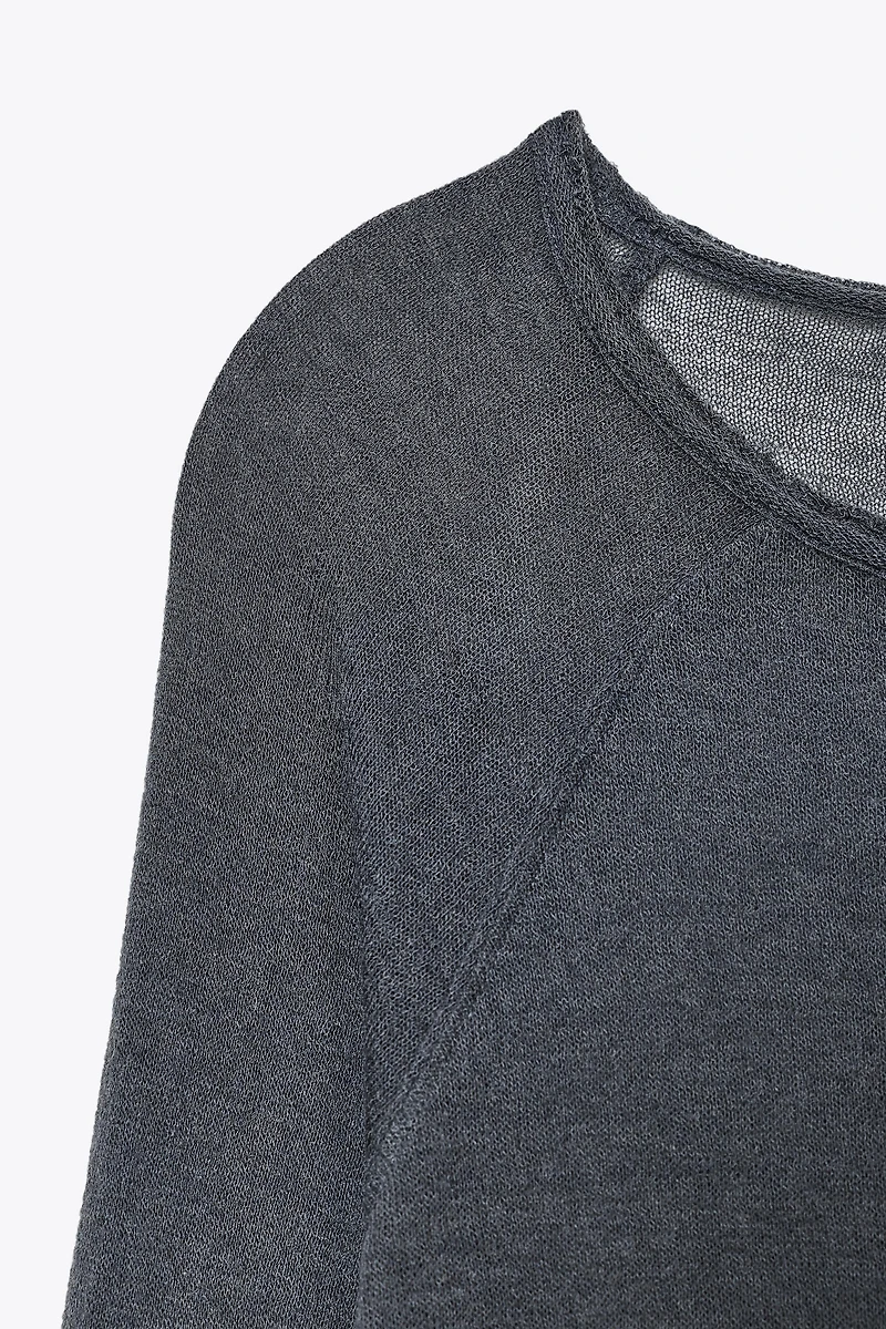 LONG SLEEVE T-SHIRT WITH WOOL