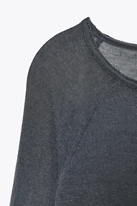 LONG SLEEVE T-SHIRT WITH WOOL