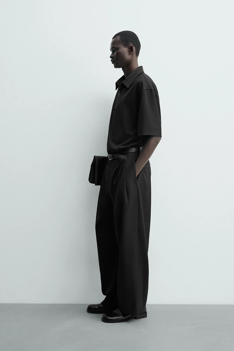 TECHNICAL ZIP POLO SHIRT