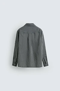 CHEMISE FLUIDE RAYURES EFFET FROISSÉ