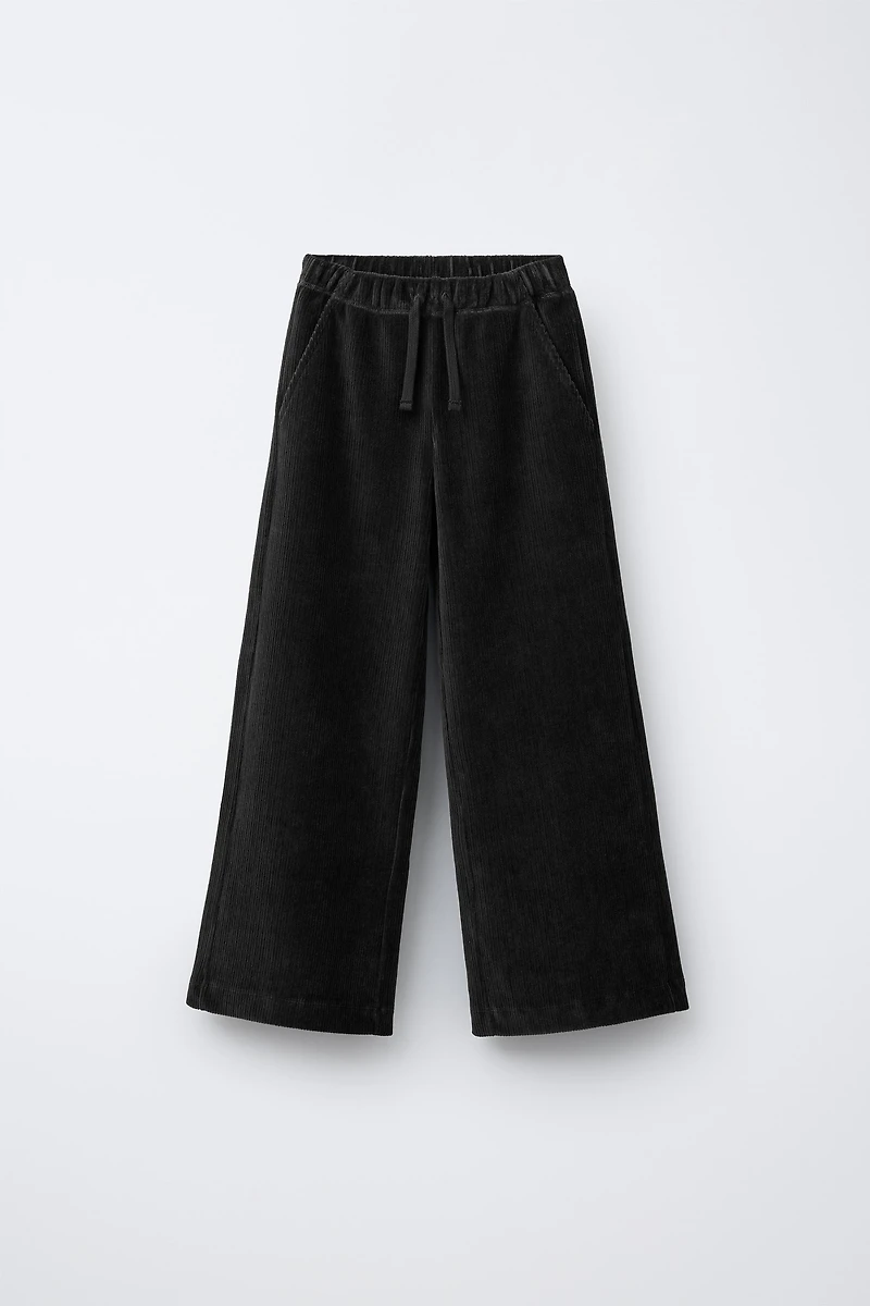 WIDE LEG CORDUROY PANTS