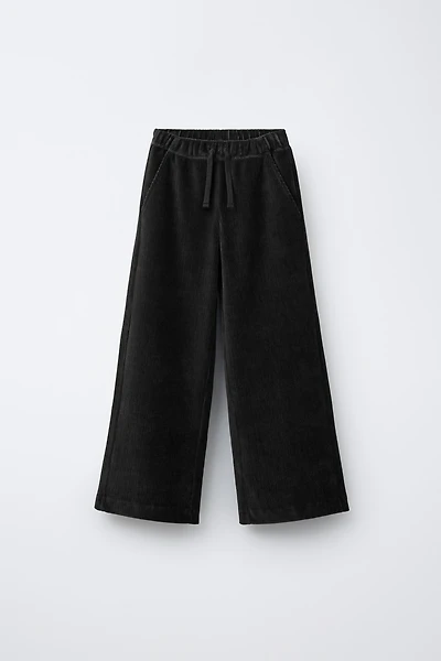 WIDE LEG CORDUROY PANTS
