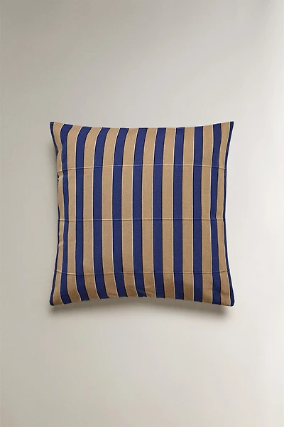 STRIPED THROW PILLOW COVER