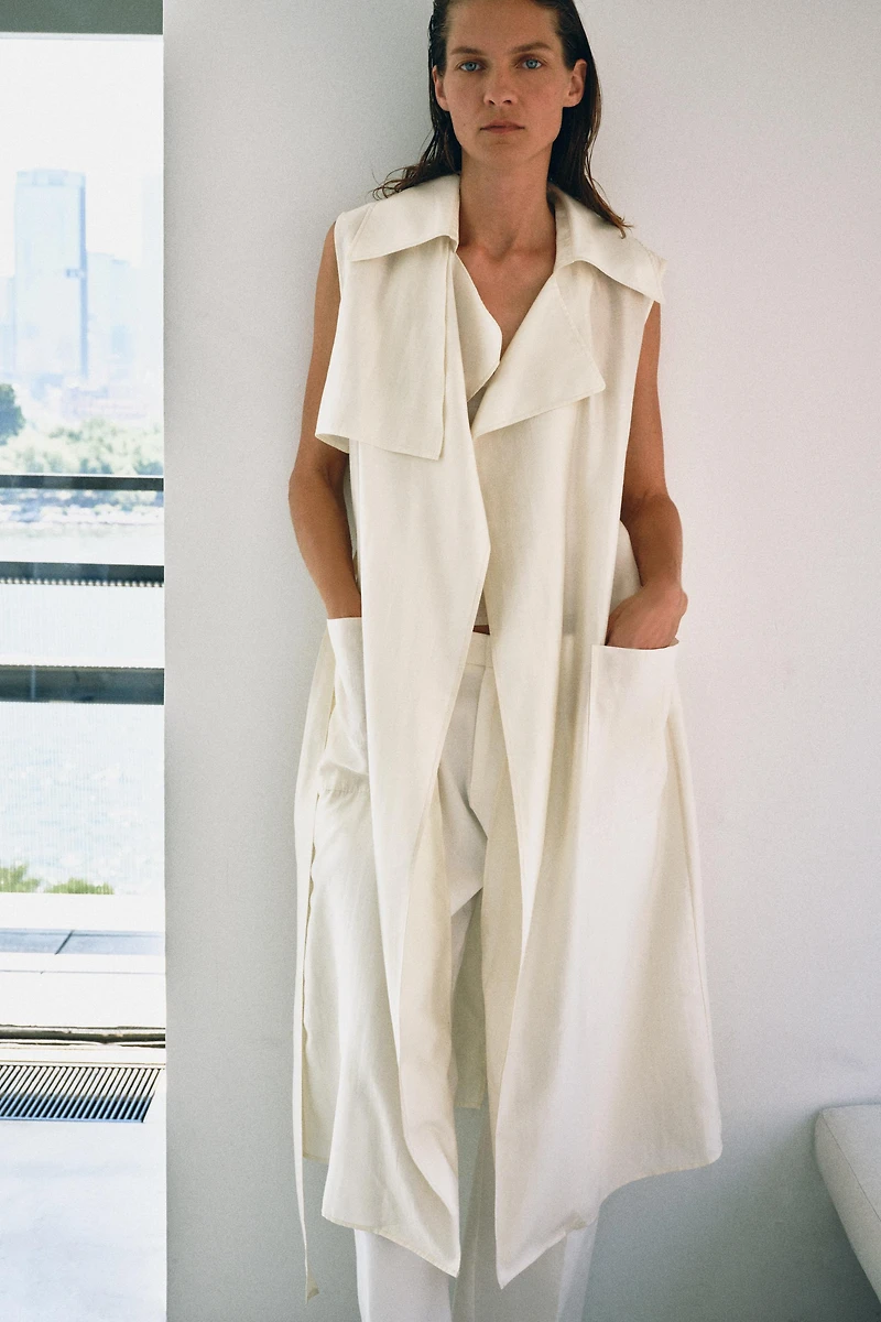 ZW COLLECTION LONG FLOWY VEST