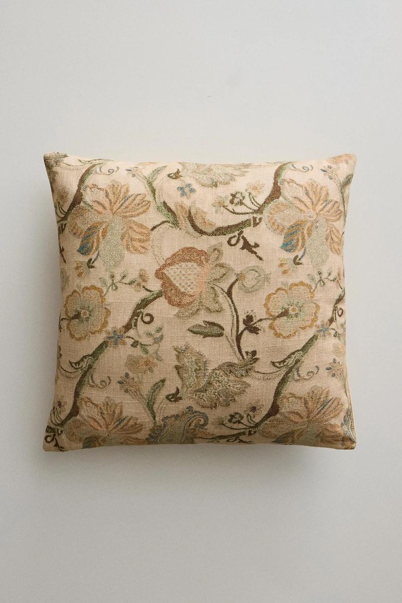 FLORAL CUSHION COVER