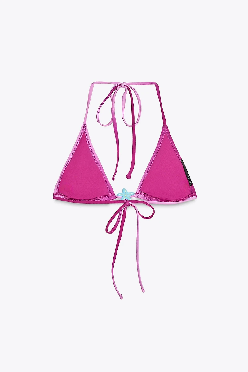 STAR TRIANGLE BIKINI TOP