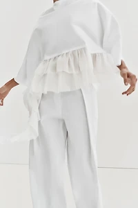 COMBINATION RUFFLE TOP