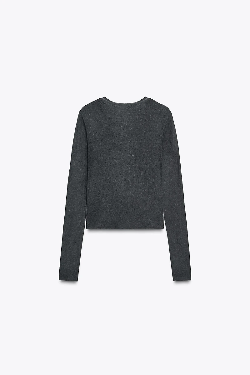 MULTI-POSITION KNIT TOP