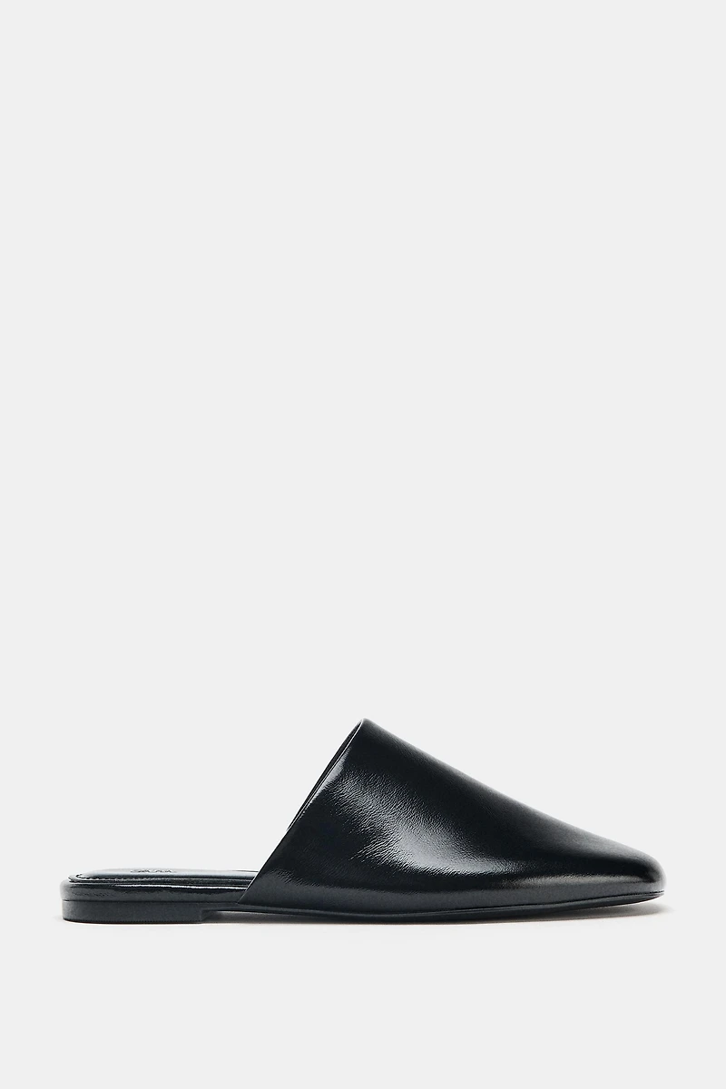 LEATHER MULE SHOES