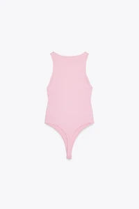 POLYAMIDE HALTER BODYSUIT