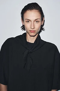 FLOWY BLOUSE WITH SCARF ZW COLLECTION