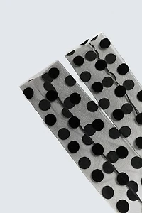 CHAUSSETTES MONTANTES TULLE À POIS HARRY LAMBERT FOR ZARA X DISNEY