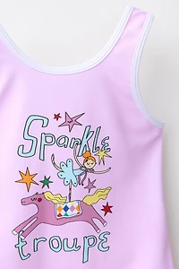 2-6 YEARS / CIRCUS PRINT SWIMSUIT