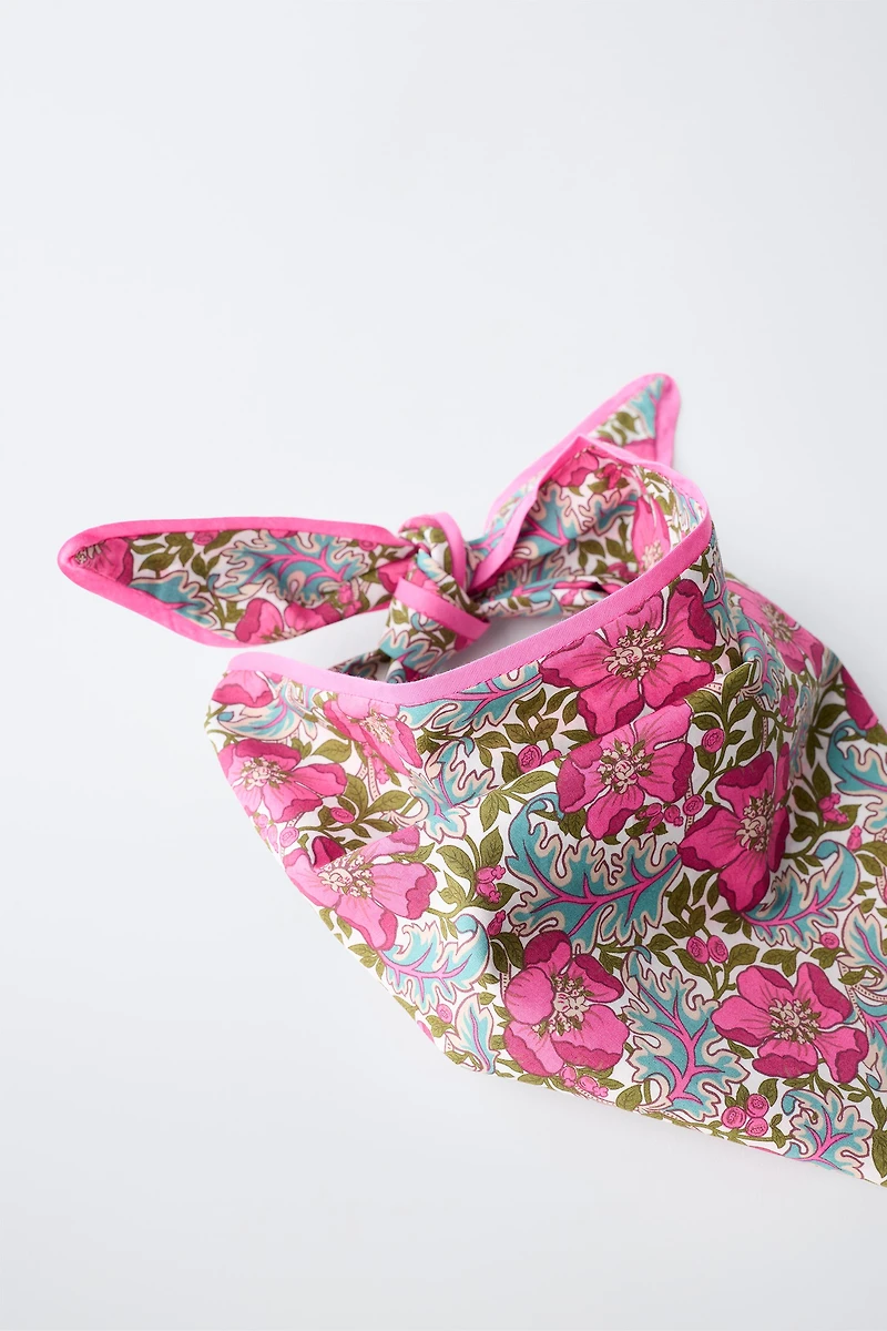 FLORAL PRINT BANDANA MADE WITH LIBERTY FABRIC
