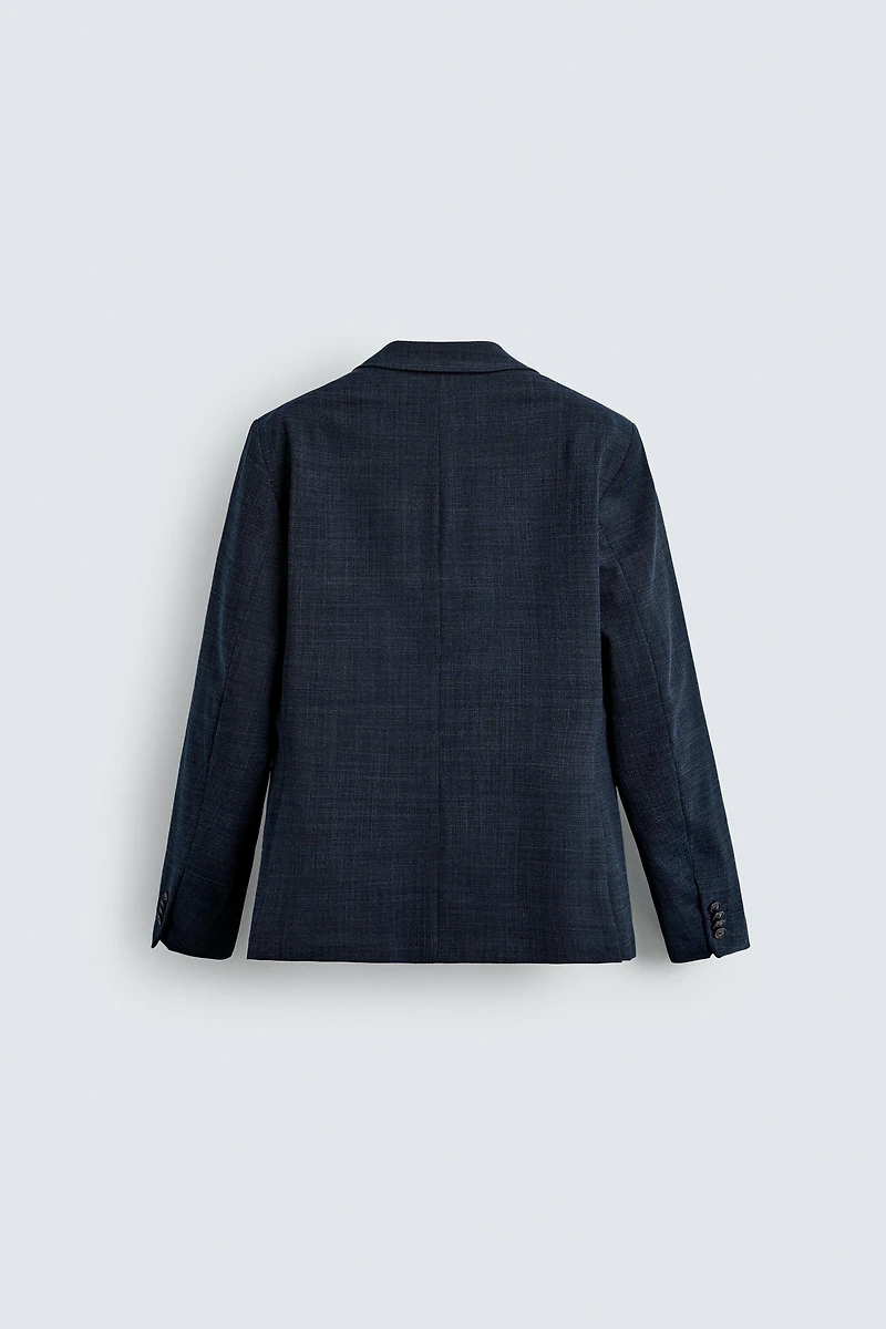 TEXTURED SUIT BLAZER
