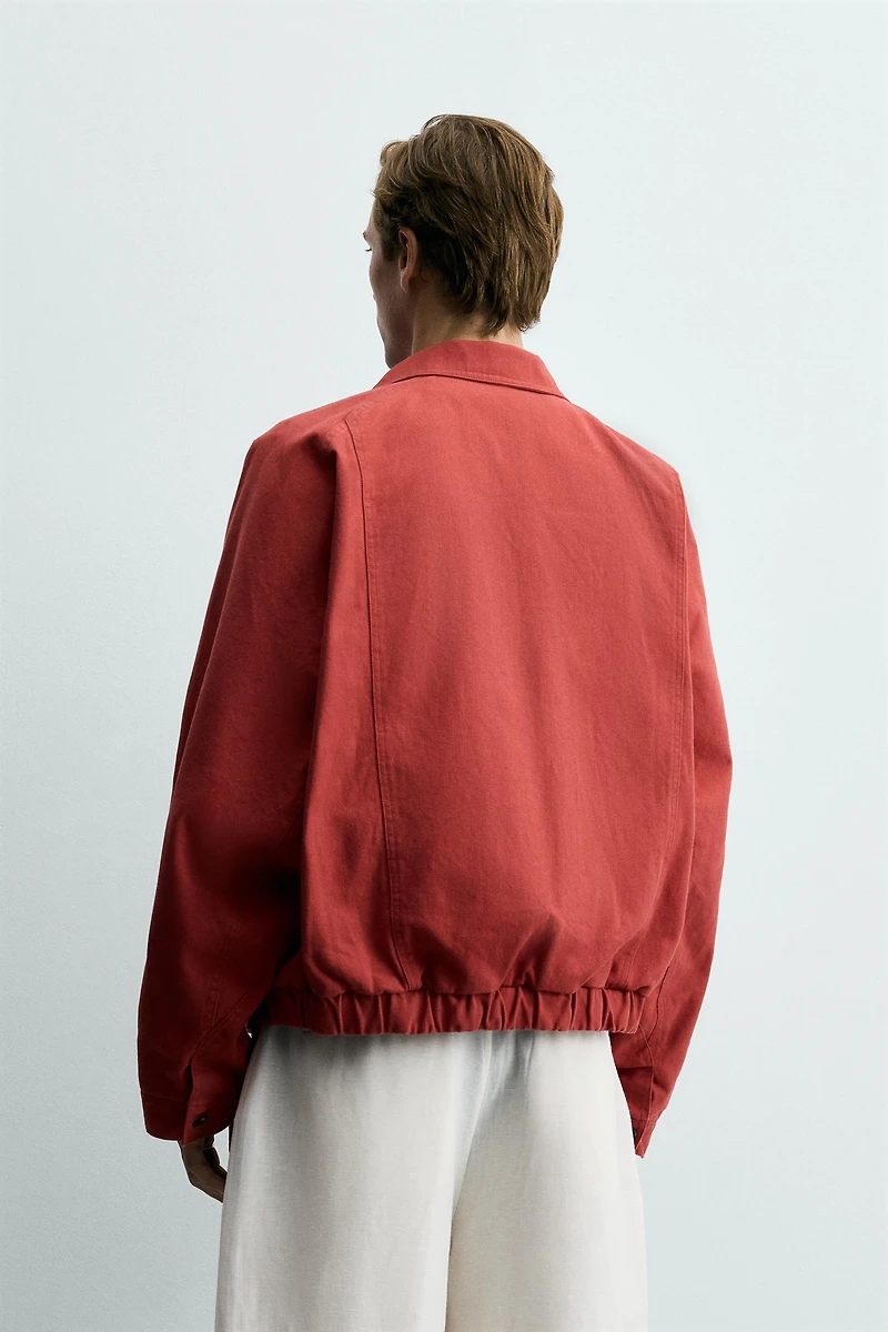 BLOUSON RELAXED FIT EN COTON