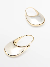 Boucles d’oreilles anneaux pierre