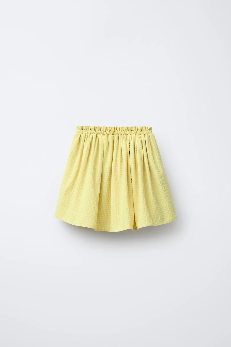 GINGHAM CHECK SKORT