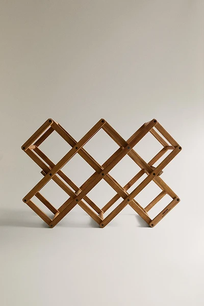 WOODEN BOTTLE STAND