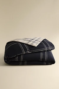 REVERSIBLE CHECK DUVET COVER