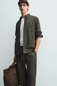 RELAXED FIT 100% LINEN PANTS
