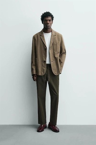 PANTALON COUPE DÉCONTRACTÉE COTON - LIN
